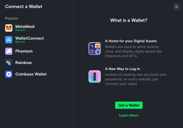 Connect Wallet Modal