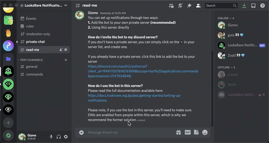 Create a Discord Bot - Documentation